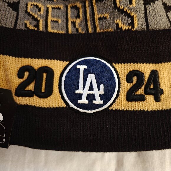 New Era 2024 Los Angeles Dodgers Beanie Locker Room Knit Hat World Series NLCS - Picture 5 of 13
